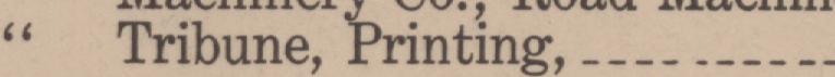 The line reading Tribune, Printing in the 1922 atlas index