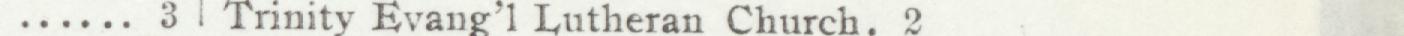 The line reading Trinity Evang'1 Lutheran Church. 2 in the 1907 atlas index