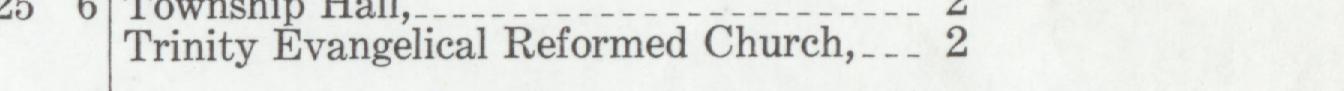 The line reading Trinity Evangelical Reformed Church in the 1946 atlas index