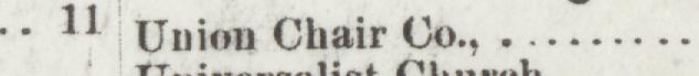 The line reading Union Chair Co in the 1892 atlas index