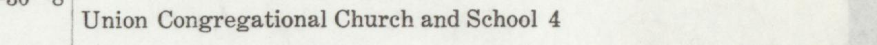 The line reading Union Congregational Church and School 4 in the 1910 atlas index