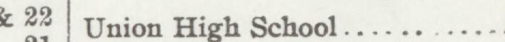 The index line reading Union High School in the 1907 atlas