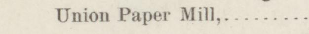 The line reading Union Paper Mill in the 1884 atlas index