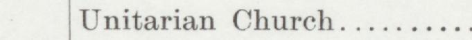 The index line reading Unitarian Church in the 1901 atlas