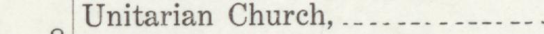 The index line reading Unitarian Church in the 1912 atlas