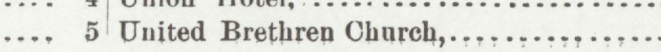 The line reading United Brethren Church in the 1899 atlas index
