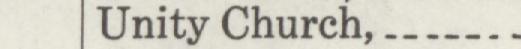 The line reading Unity Church in the 1915 atlas index