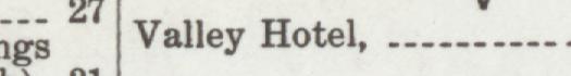 The line reading Valley Hotel in the 1919 atlas index
