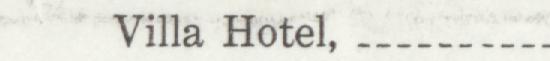 The line reading Villa Hotel, ._ in the 1910 atlas index