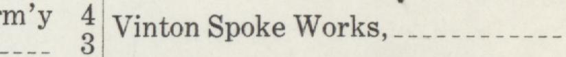 The line reading Vinton Spoke Works in the 1908 atlas index