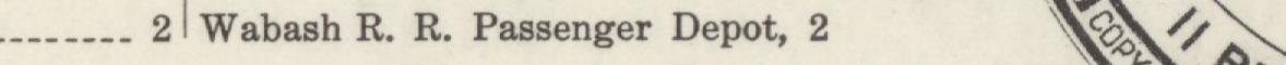 The line reading Wabash R. R. Passenger Depot, 2 in the 1915 atlas index