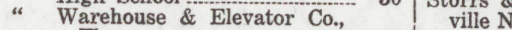 The line reading Warehouse & Elevator Co in the 1926 atlas index