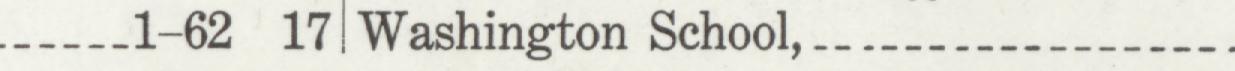 The index line reading Washington School in the 1916 atlas