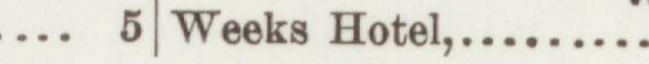 The line reading Weeks Hotel in the 1891 atlas index