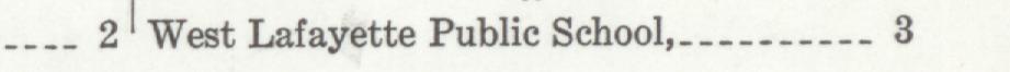 The line reading West Lafayette Public School in the 1939 atlas index