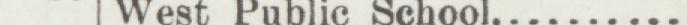 The line reading West Pubiie School in the 1896 atlas index