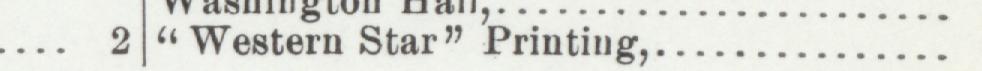 The line reading Western Star" Printing in the 1901 atlas index