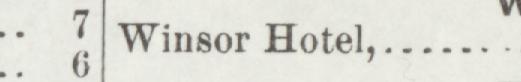 The index line reading Winsor Hotel in the 1895 atlas