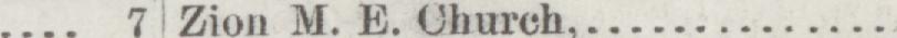 The line reading Zion M. E. Church in the 1888 atlas index