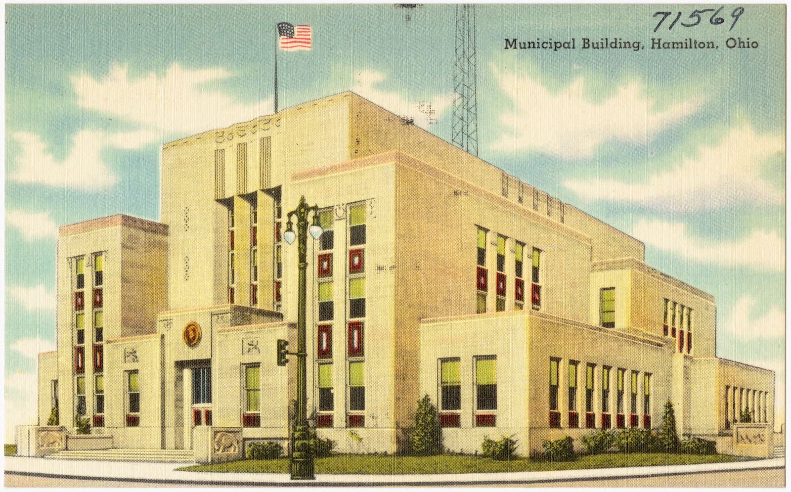 Municipal building, Hamilton, Ohio, Boston Public Library - undated