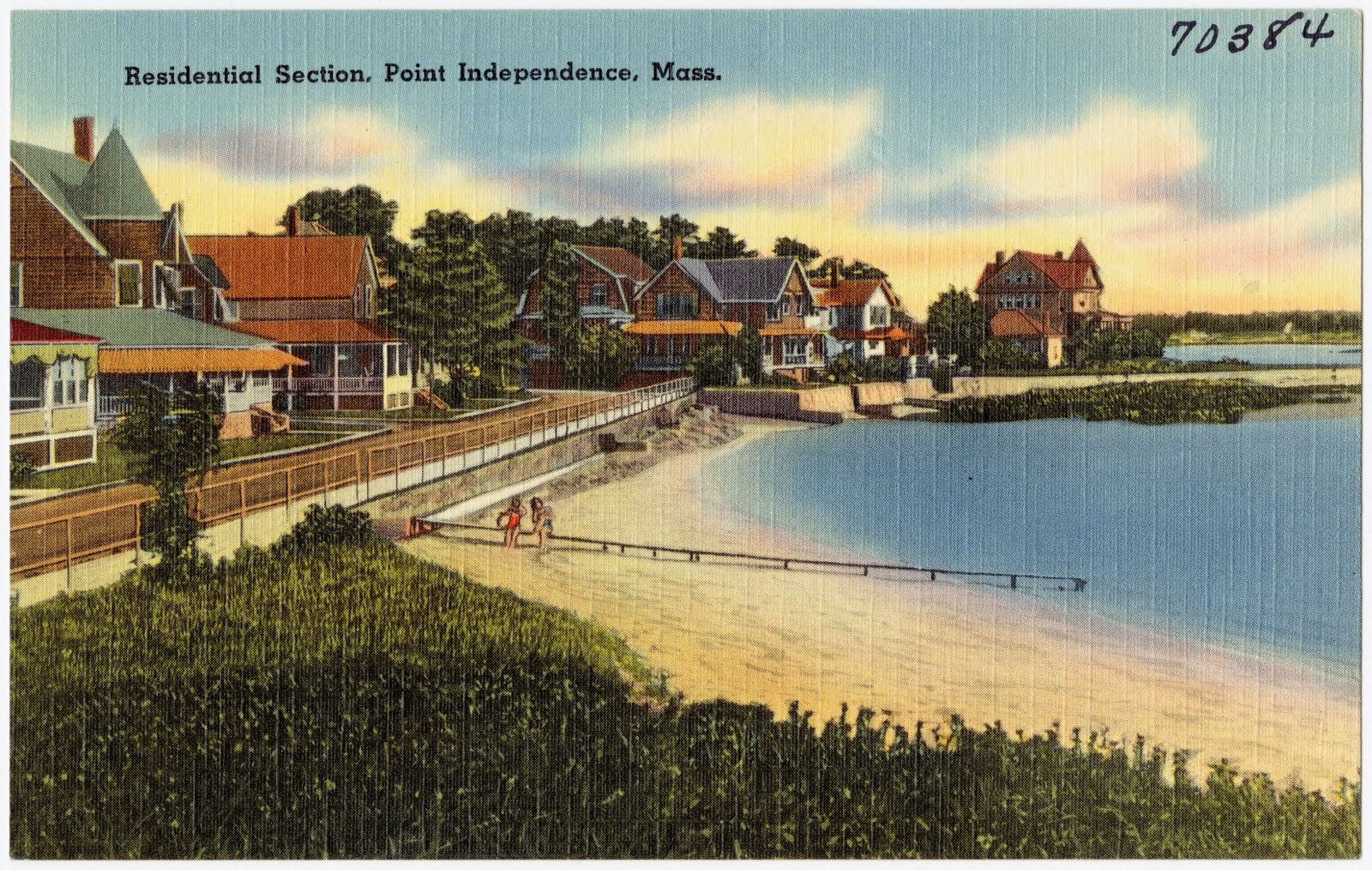 Residential section, Point Independence, Mass., Boston Public Library - undated