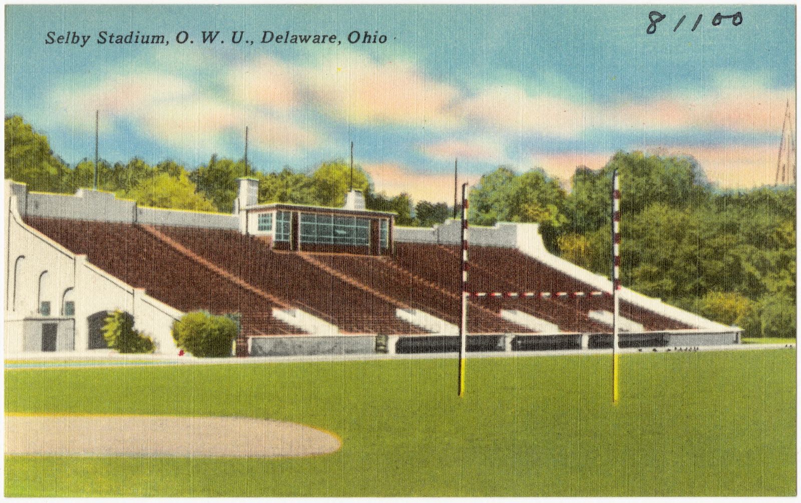 Selby Stadium, O. W. U., Delaware, Ohio, Boston Public Library - undated