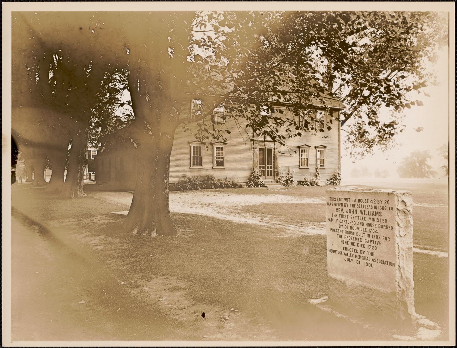 Reverend John Williams House, Albany Road, Deerfield, Mass., Boston Public Library - undated