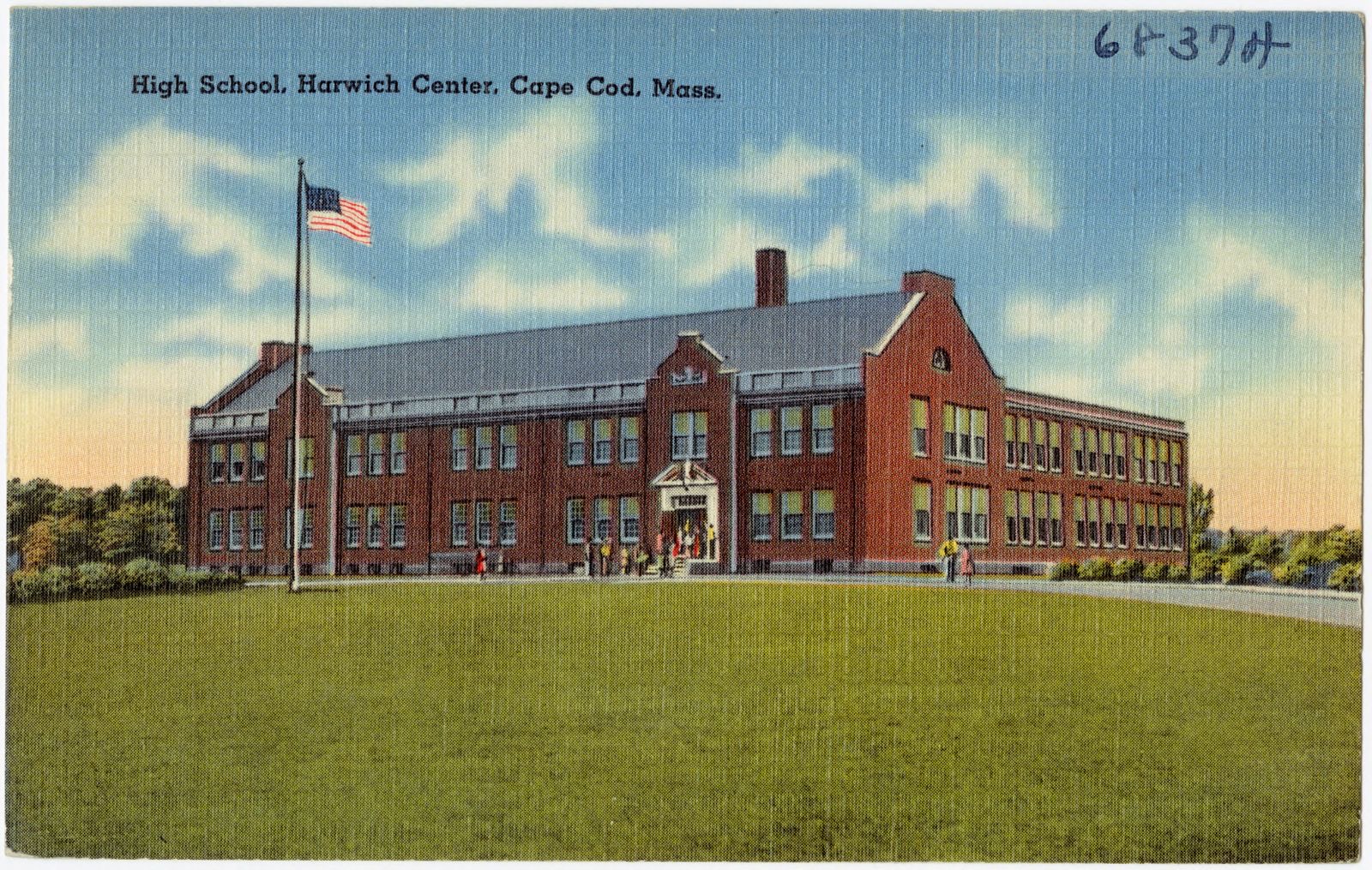 High School, Harwich Center, Cape Cod, Mass., Boston Public Library - undated