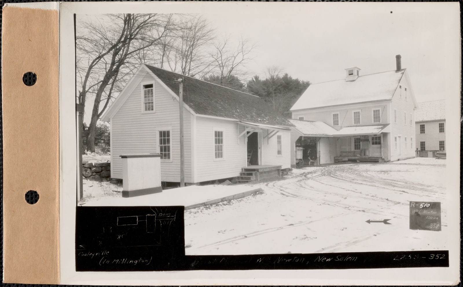 William L. Newton, grist mill, etc., Millington, New Salem, Mass., Feb. 11, 1928 Parcel no. 510-32, William L. Newton, Massachusetts Archives - undated