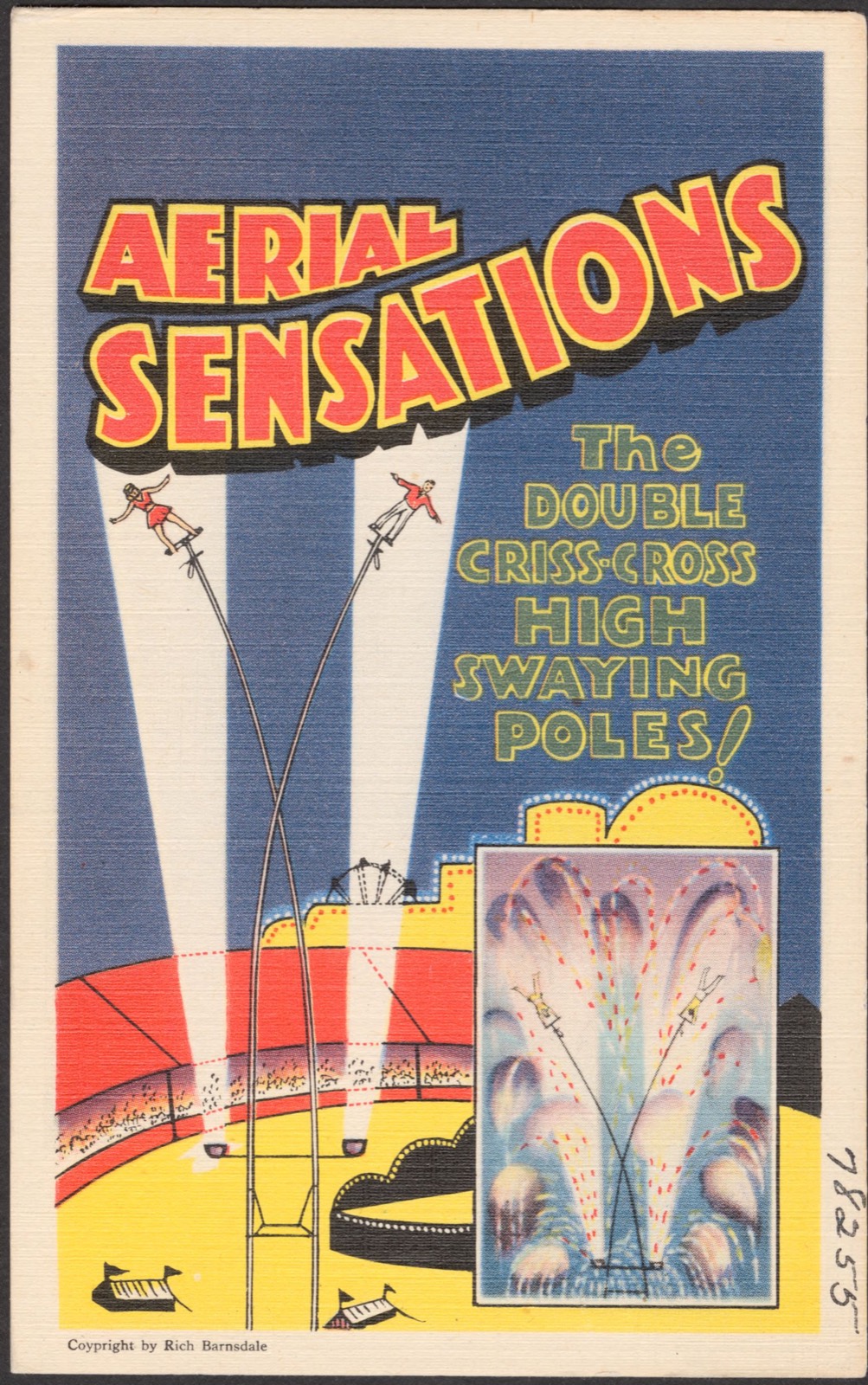 Aerial Sensations. The double criss-cross high swaying poles!, Boston Public Library - undated