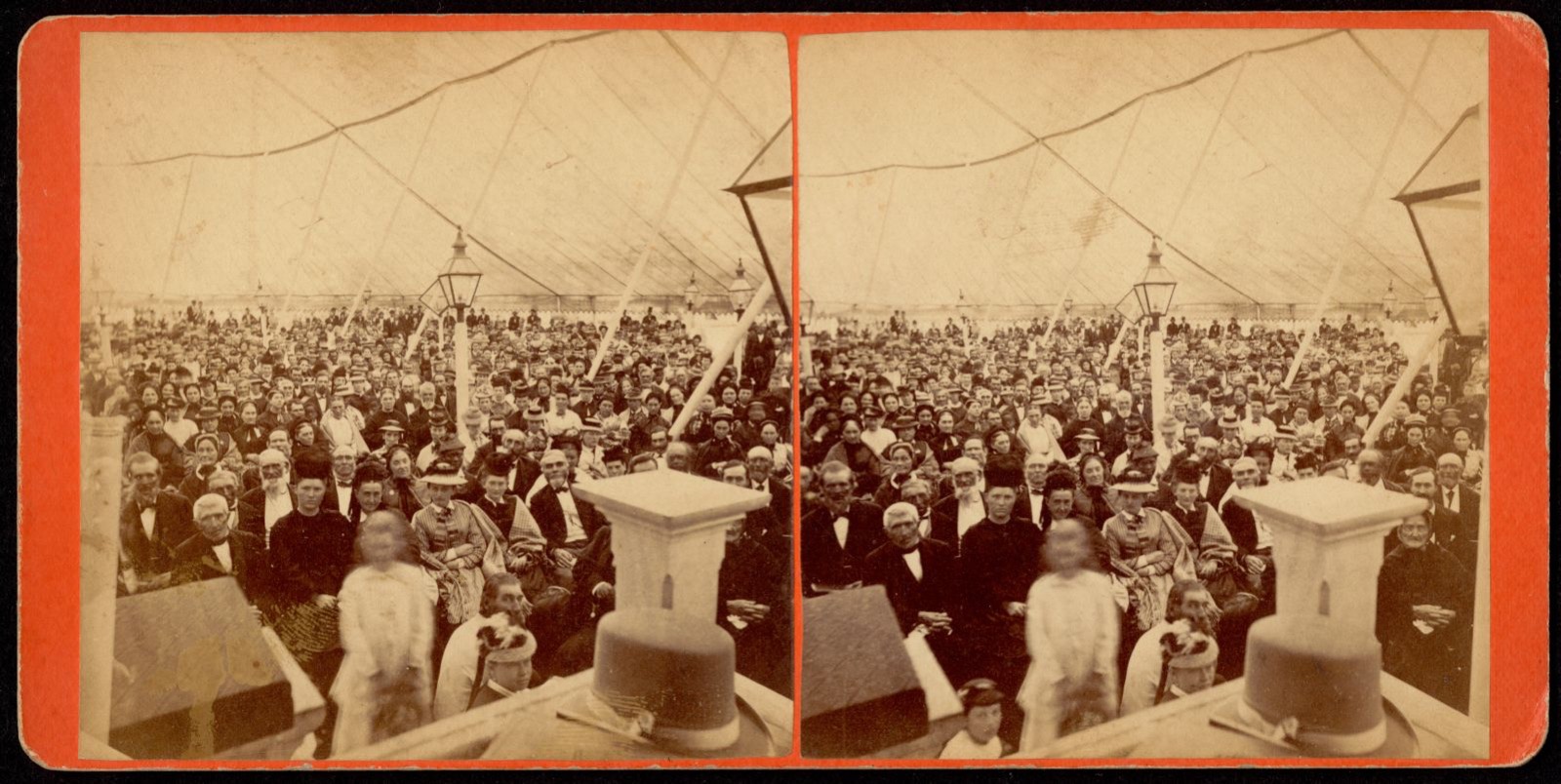 Under the tent, Boston Public Library - undated