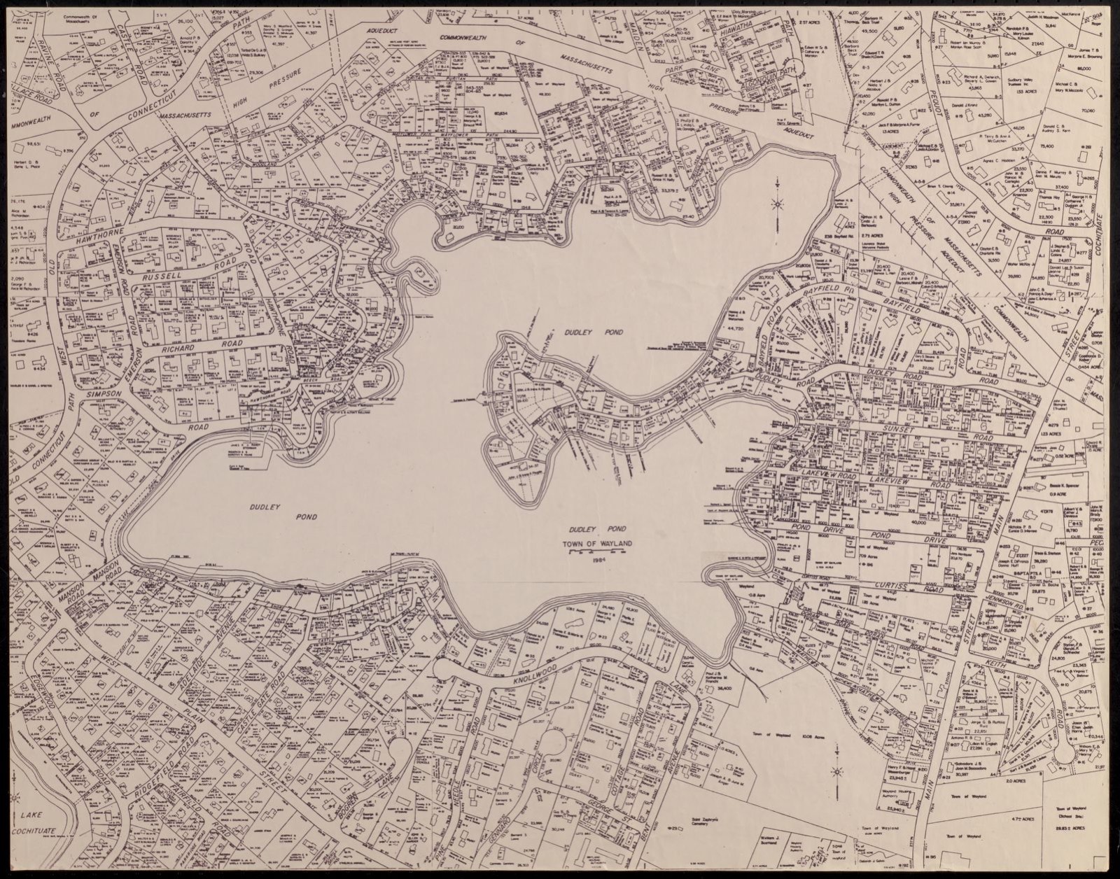 Dudley Pond, town of Wayland, Wayland Free Public Library - undated