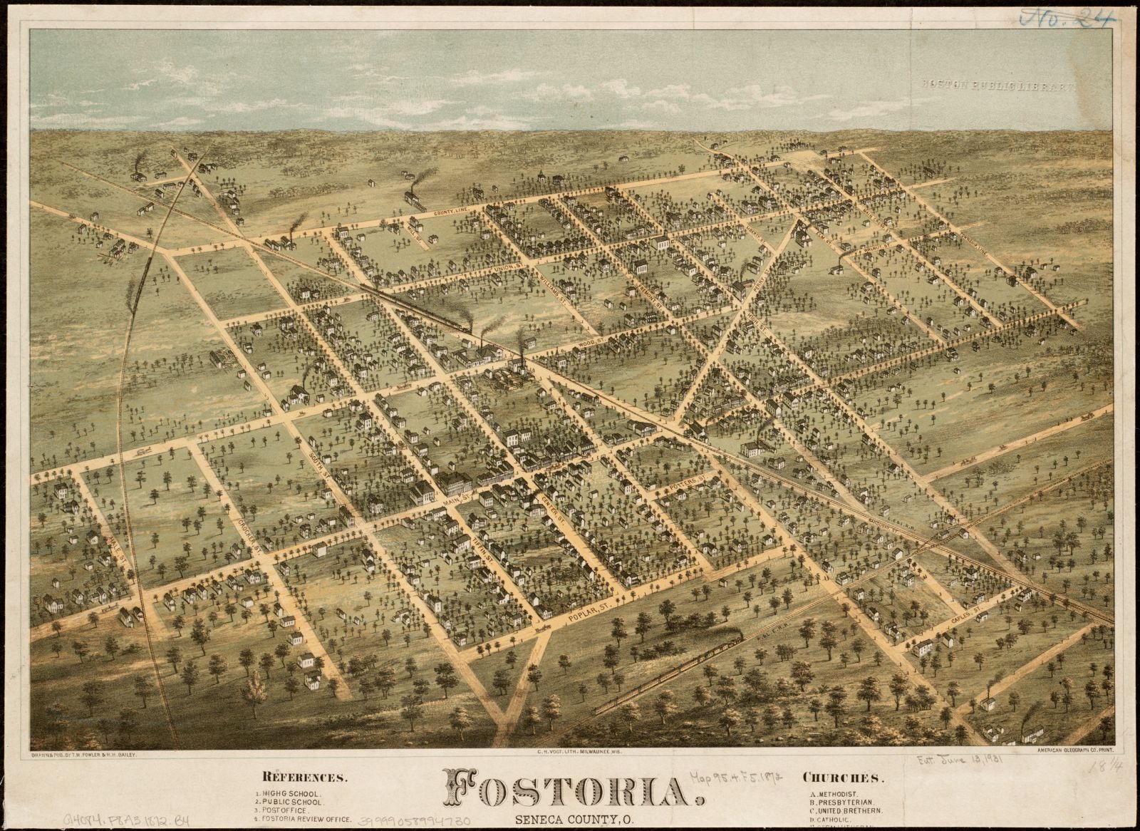 Fostoria, Seneca County, O, Boston Public Library - undated