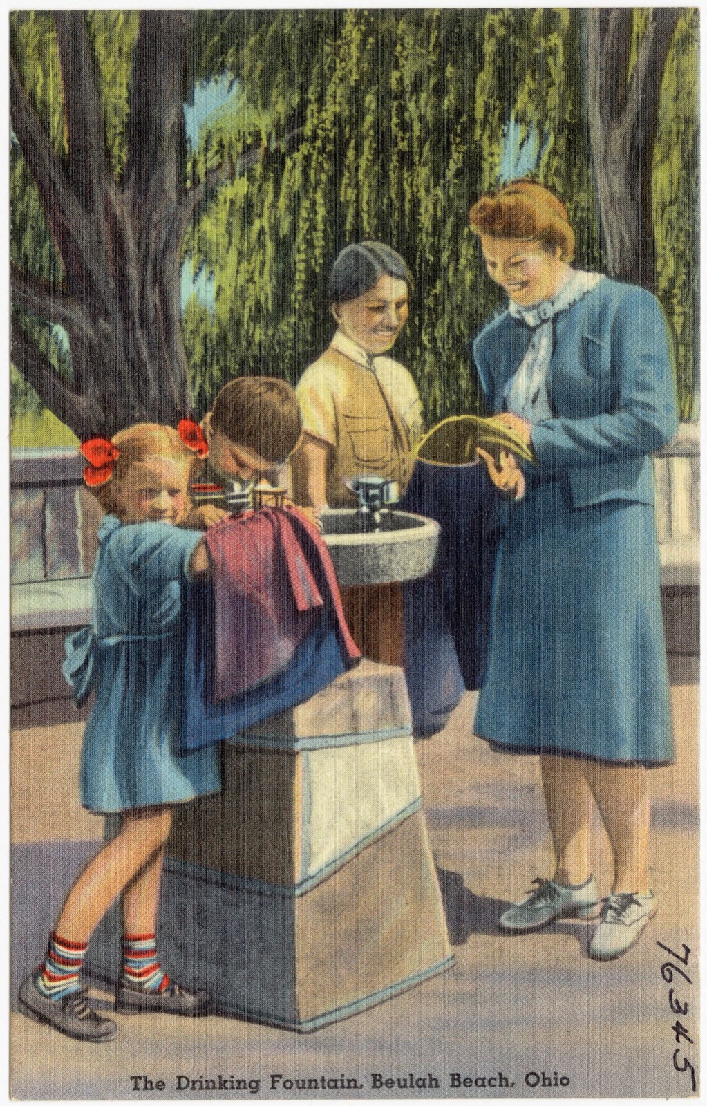 The drinking fountain, Beulah Beach, Ohio, Boston Public Library - undated