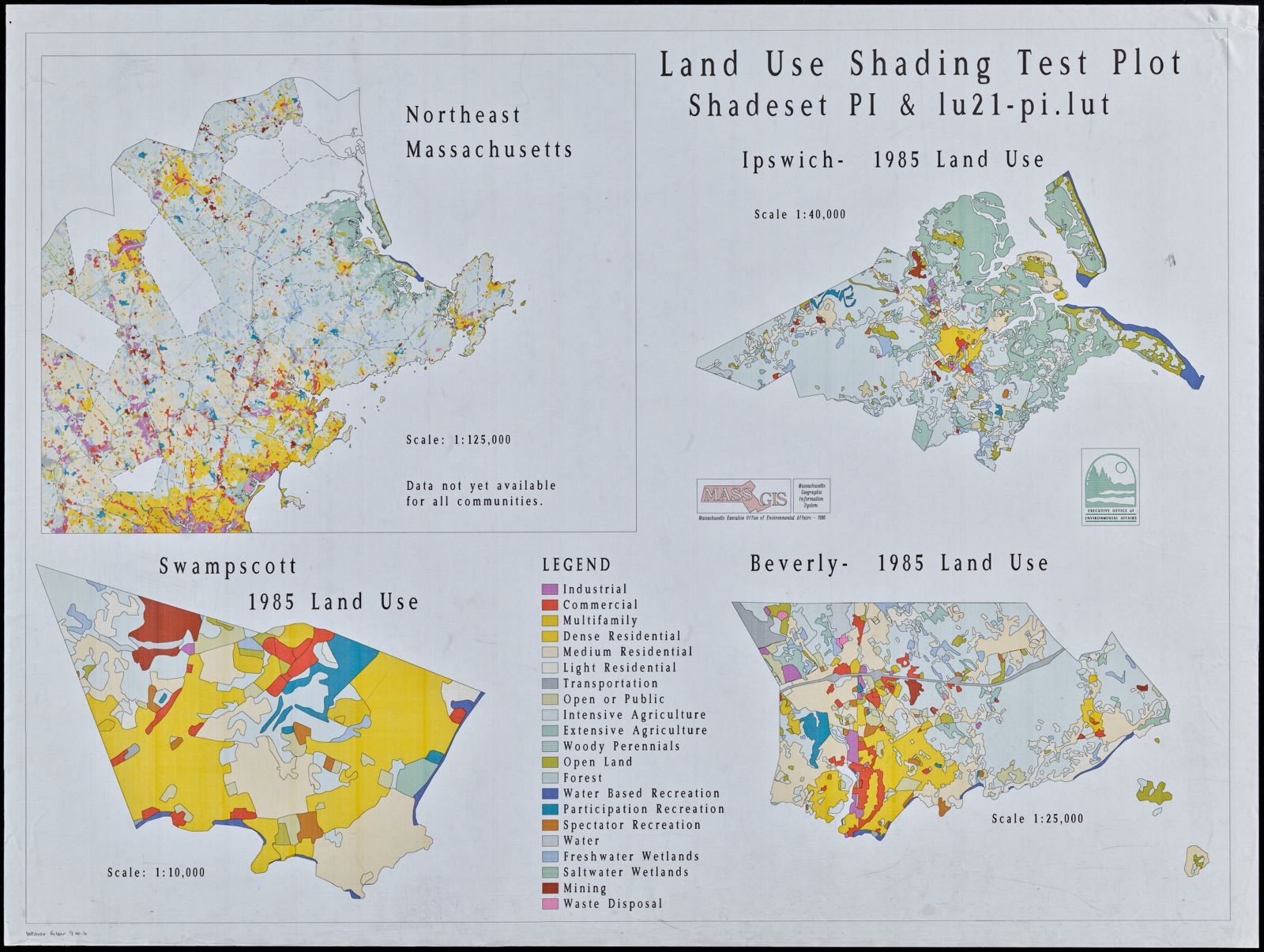 Land use shading test plot shadeset PI and lu21-pi.lut, Boston Public Library - undated