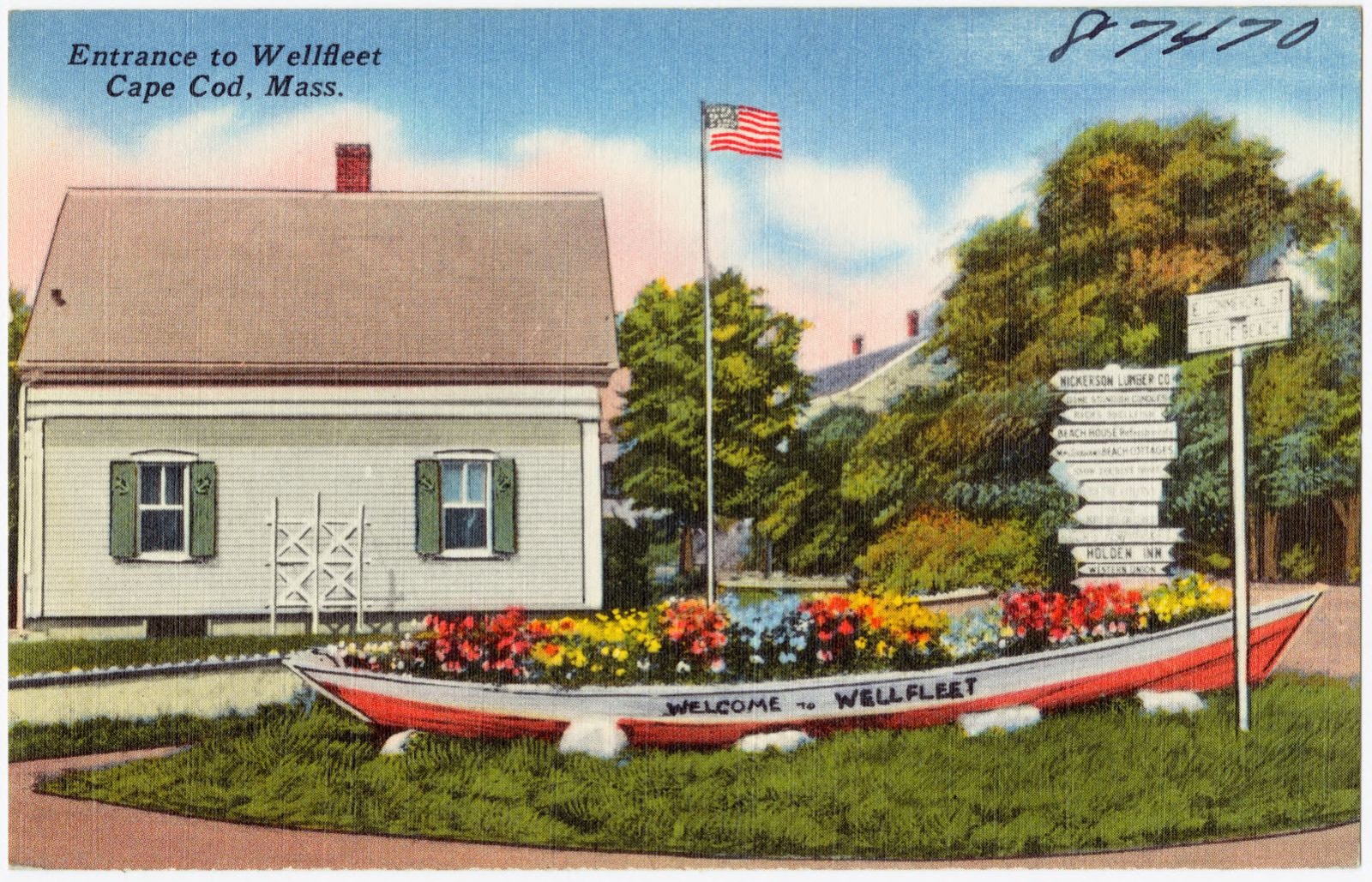 Entrance to Wellfleet, Cape Cod, Mass., Boston Public Library - undated