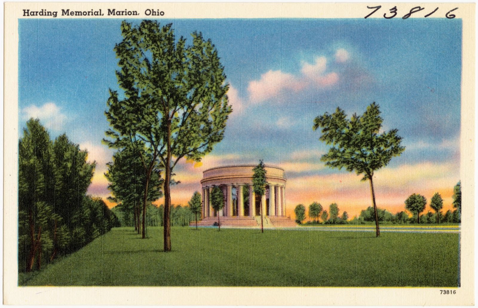 Harding Memorial, Marion, Ohio, Boston Public Library - undated