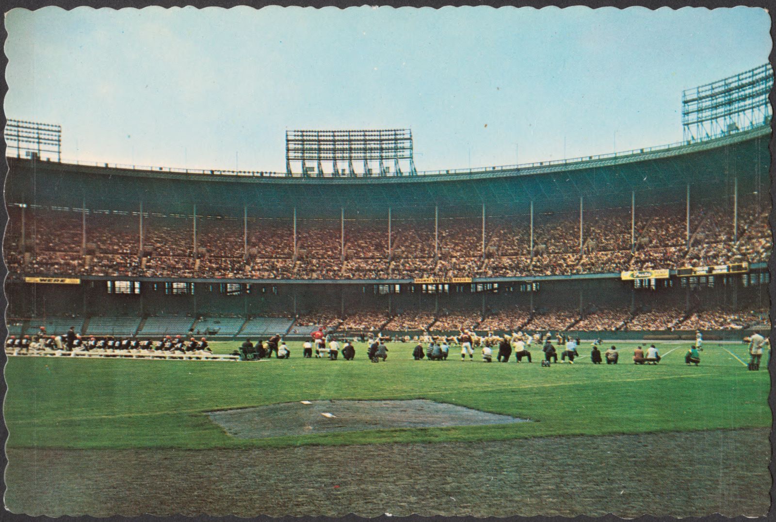 Football at Cleveland Stadium, Cleveland, Ohio, Boston Public Library - undated