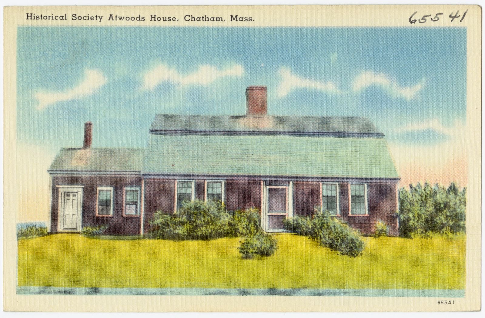 Historical Society Atwood's House, Chatham, Mass., Boston Public Library - undated