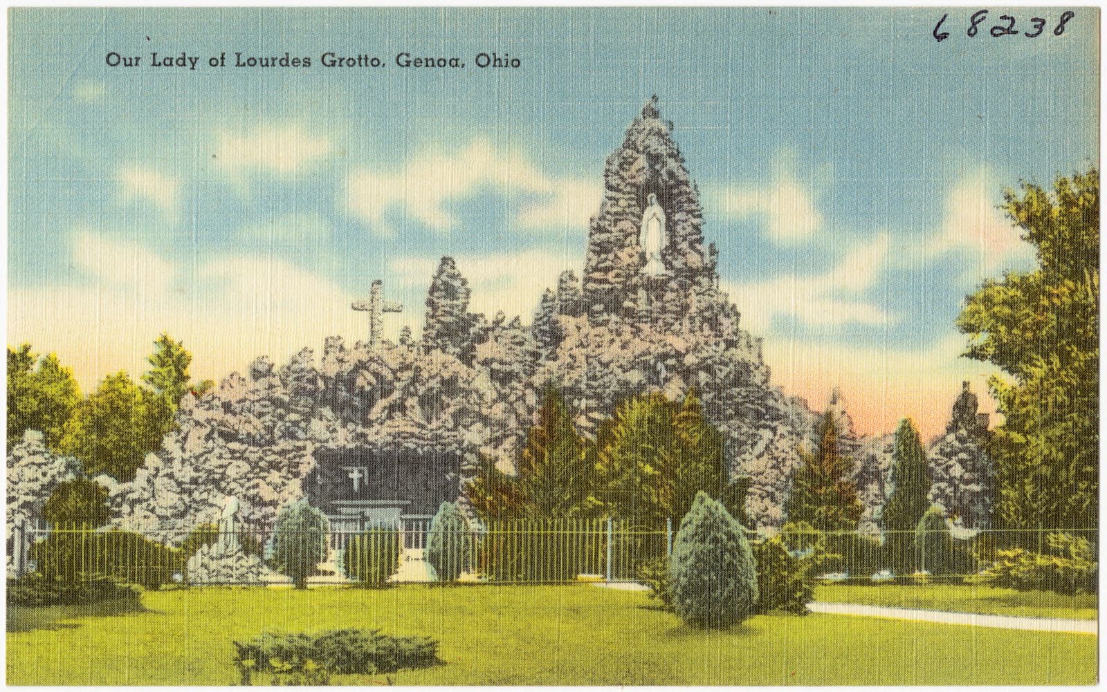 Our Lady of Lourdes Grotto, Genoa, Ohio, Boston Public Library - undated