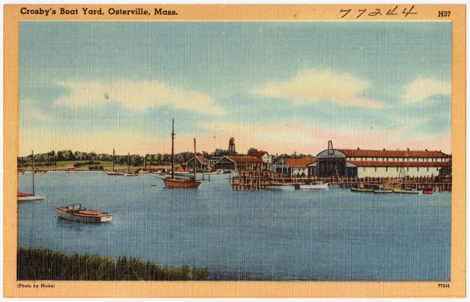 Crosby's Boat Yard, Osterville, Mass., Boston Public Library - undated