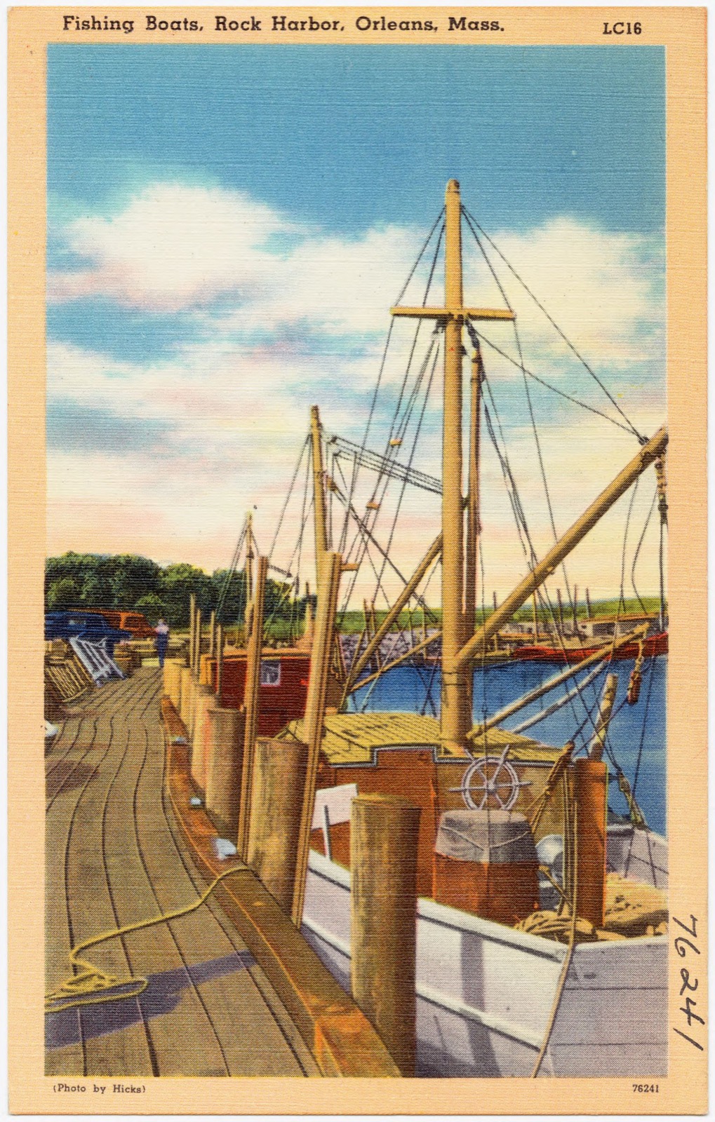 Fishing boats, Rock Harbor, Orleans, Mass., Boston Public Library - undated