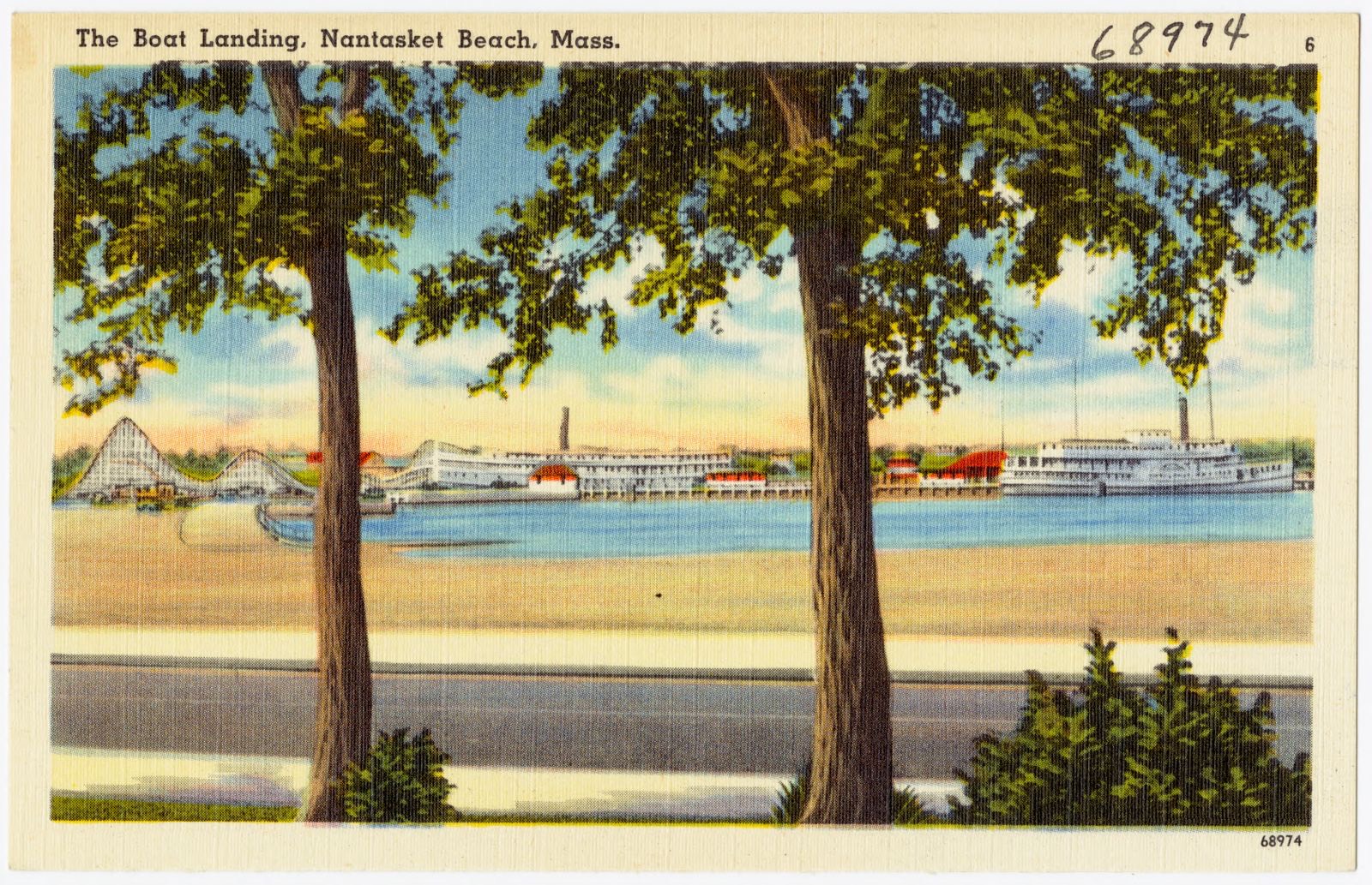 The boat landing, Nantasket Beach, Mass., Boston Public Library - undated