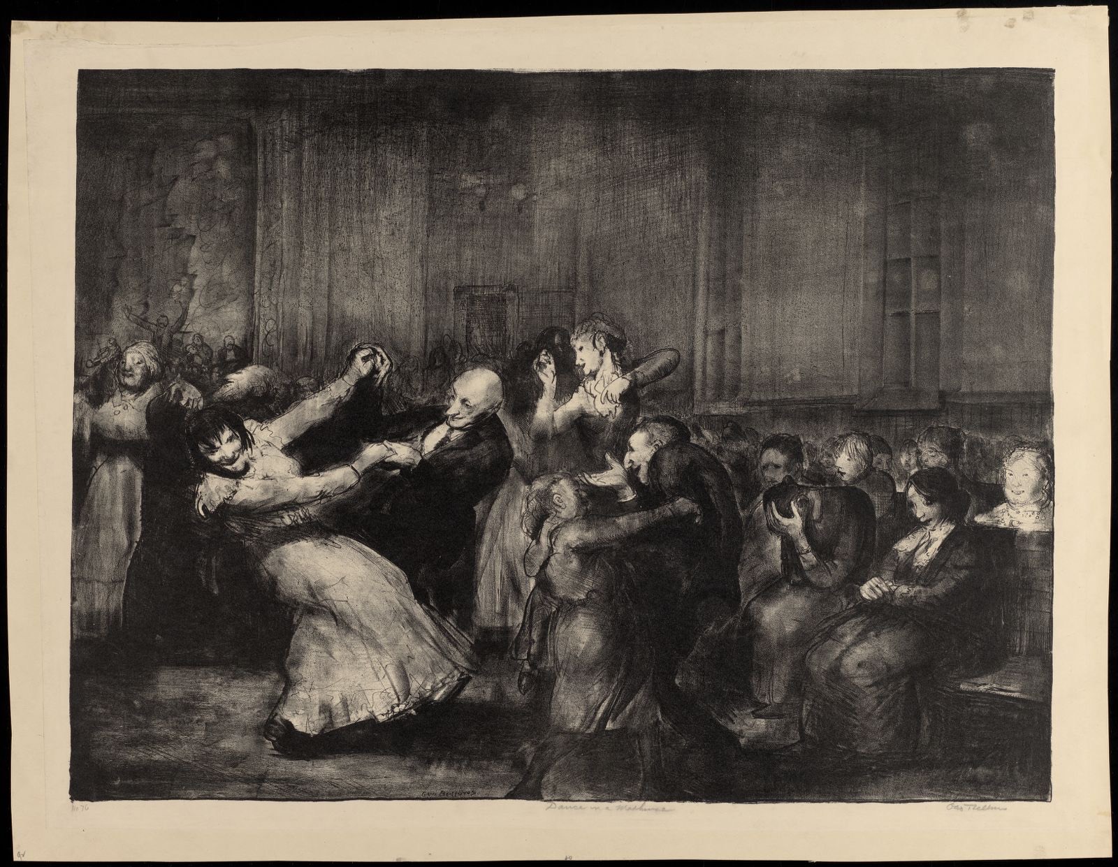 Dance in a madhouse, Boston Public Library - undated