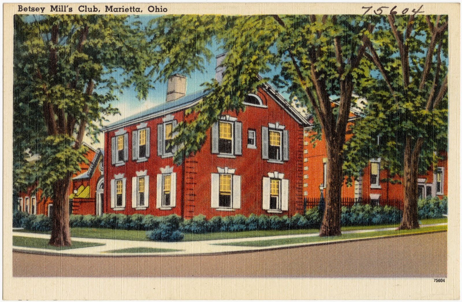 Betsey Mill's Club, Marietta, Ohio, Boston Public Library - undated