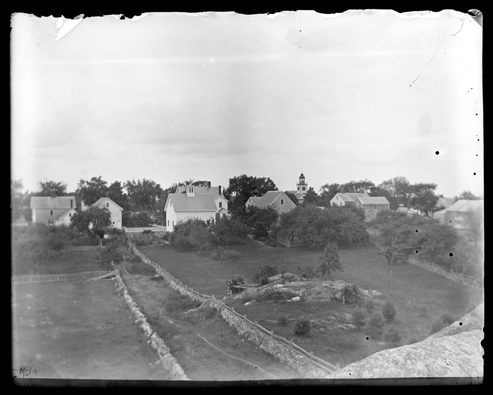 View from Glad Tidings Rock, Hingham Public Library - undated
