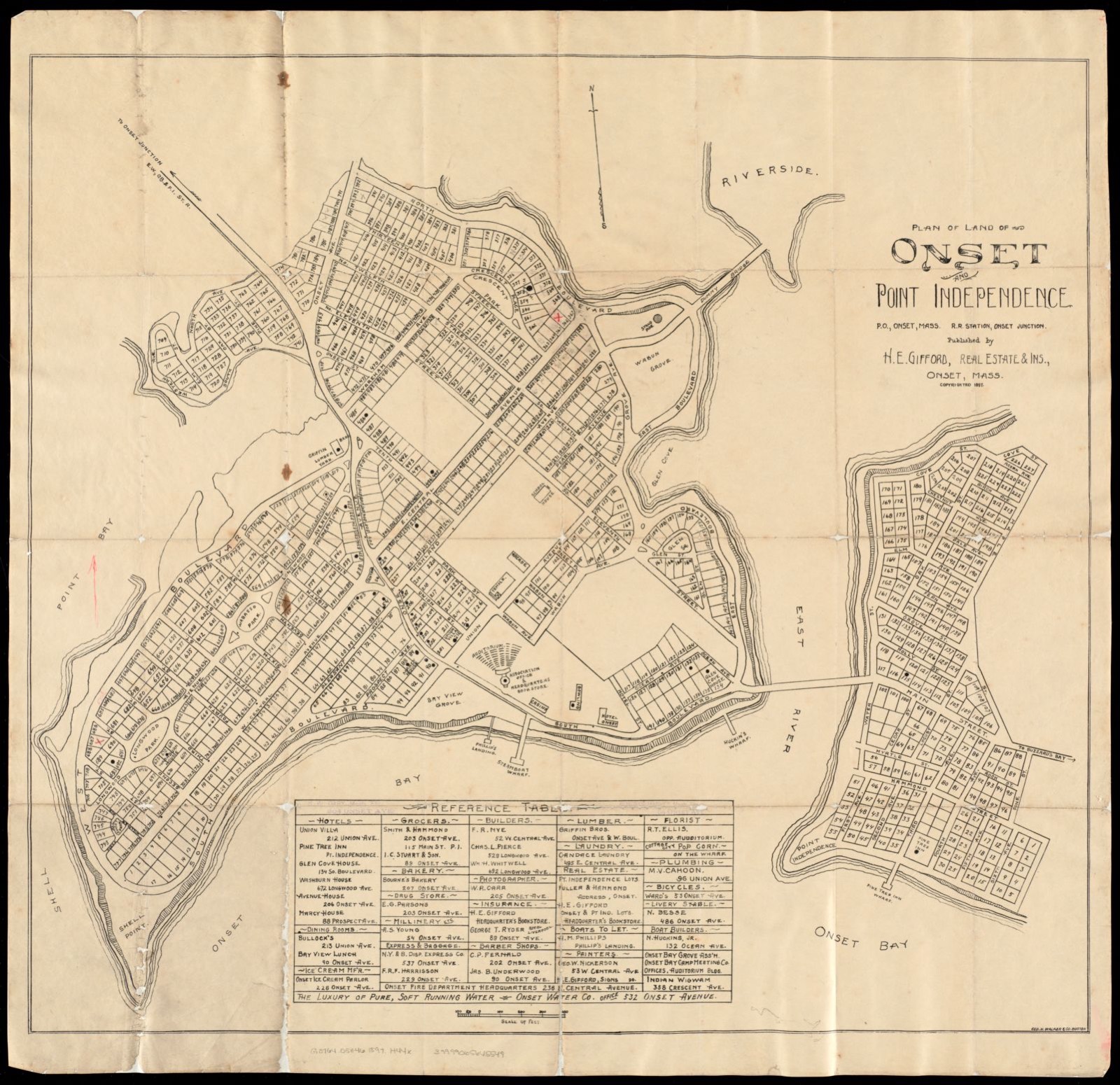 Plan of land of Onset and Point Independence, Boston Public Library - undated