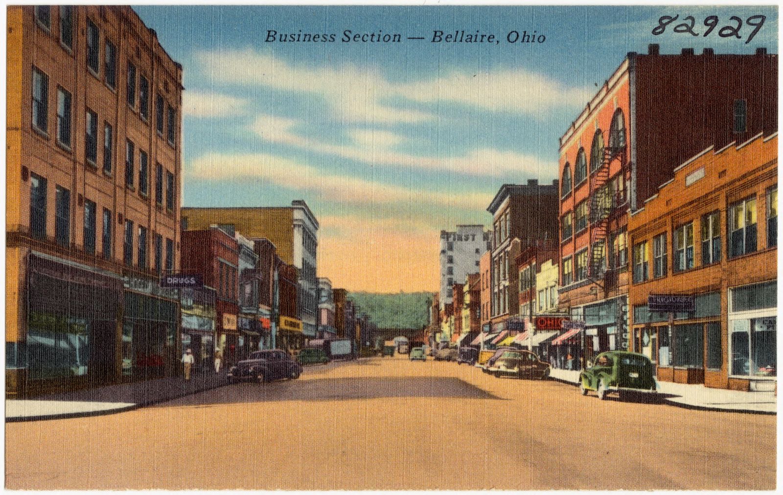 Business section -- Bellaire, Ohio, Boston Public Library - undated