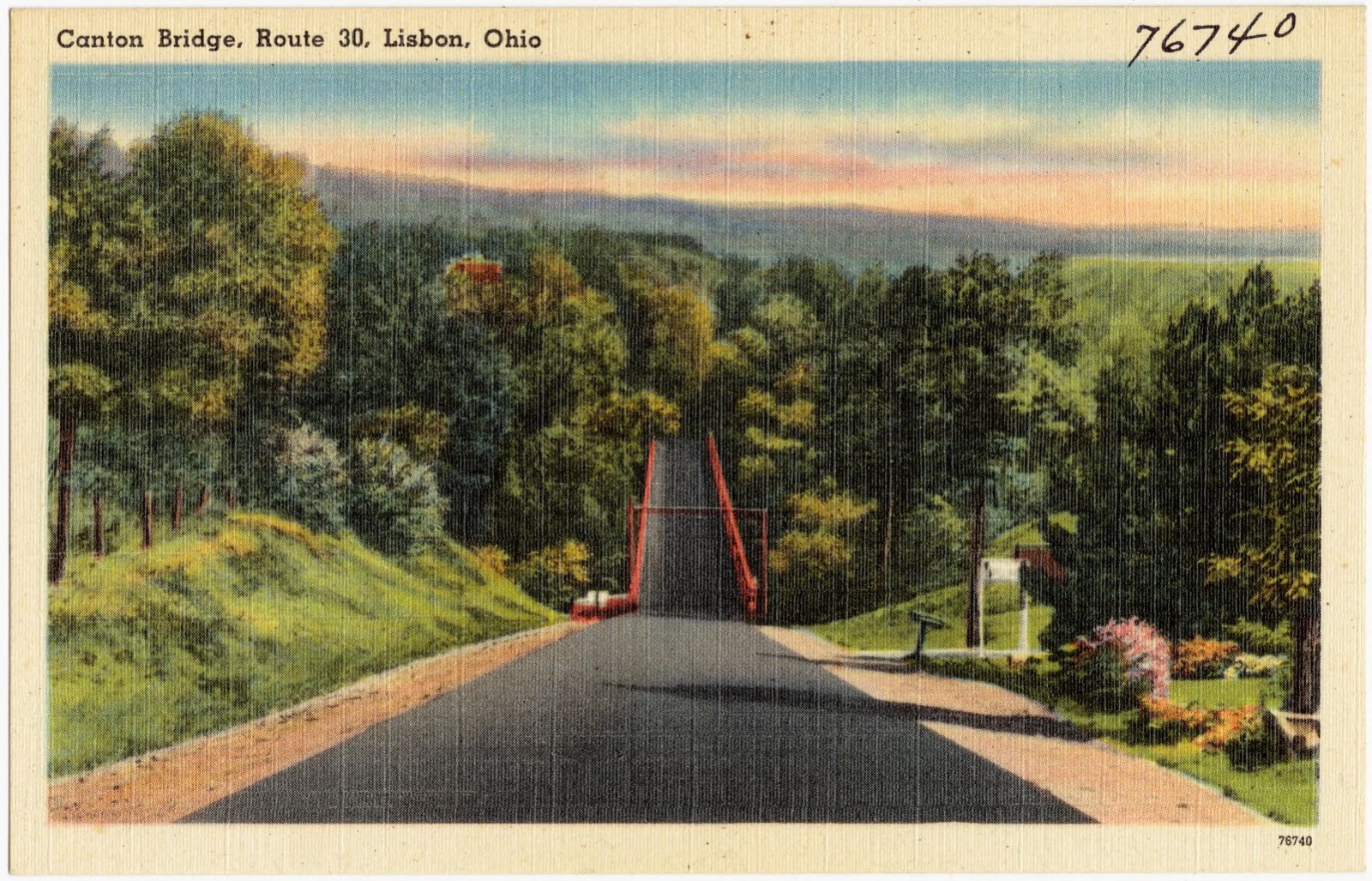 Canton Bridge, Route 30, Lisbon, Ohio, Boston Public Library - undated