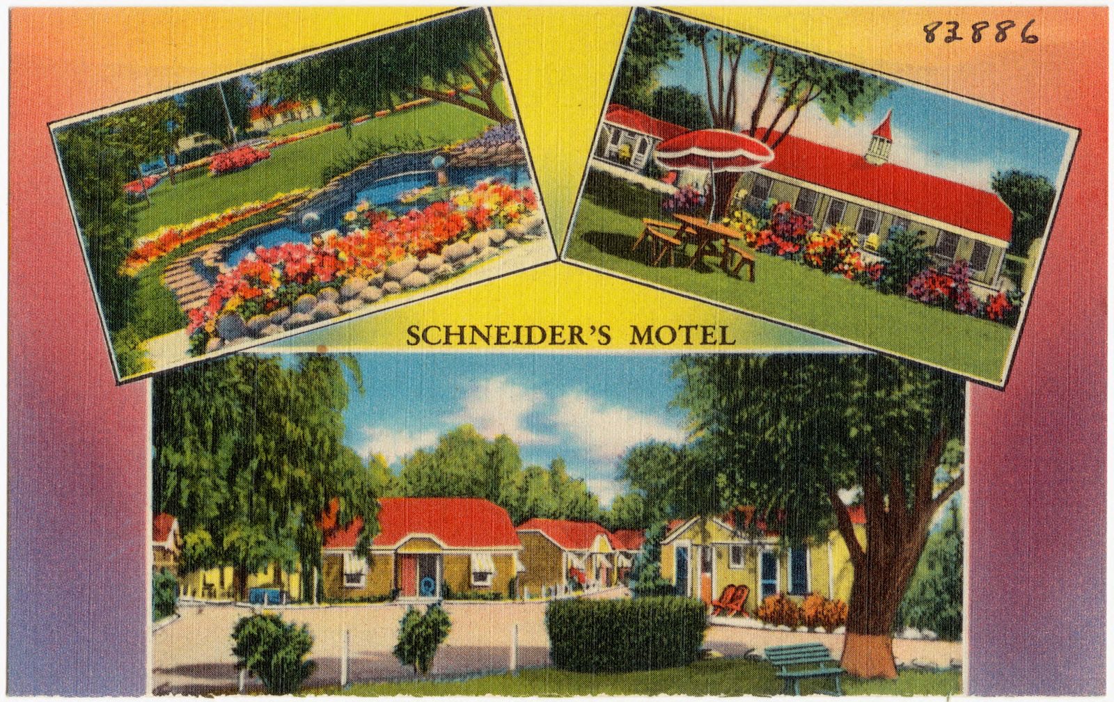 Schneider's Motel, Boston Public Library - undated